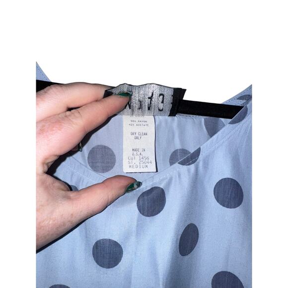 NWT Vintage RAMPAGE Polka Dot Top - Picture 2 of 3